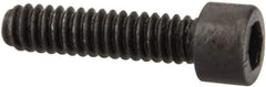 Value Collection - #1-64 UNC Hex Socket Drive, Socket Cap Screw - Alloy Steel, Black Oxide Finish, Fully Threaded, 5/16" Length Under Head - USA Tool & Supply