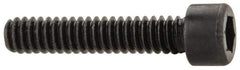 Value Collection - #1-64 UNC Hex Socket Drive, Socket Cap Screw - Alloy Steel, Black Oxide Finish, Fully Threaded, 3/8" Length Under Head - USA Tool & Supply