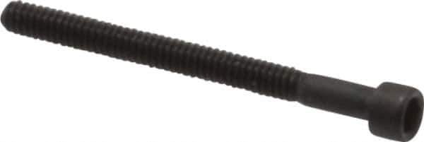 Value Collection - #2-56 UNC Hex Socket Drive, Socket Cap Screw - Alloy Steel, Black Oxide Finish, Partially Threaded, 1" Length Under Head - USA Tool & Supply