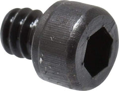 Value Collection - #4-40 UNC Hex Socket Drive, Socket Cap Screw - Alloy Steel, Black Oxide Finish, Fully Threaded, 1/8" Length Under Head - USA Tool & Supply