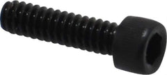 Value Collection - #4-40 UNC Hex Socket Drive, Socket Cap Screw - Alloy Steel, Black Oxide Finish, Fully Threaded, 7/16" Length Under Head - USA Tool & Supply