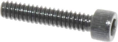 Value Collection - #4-40 UNC Hex Socket Drive, Socket Cap Screw - Alloy Steel, Black Oxide Finish, Fully Threaded, 9/16" Length Under Head - USA Tool & Supply