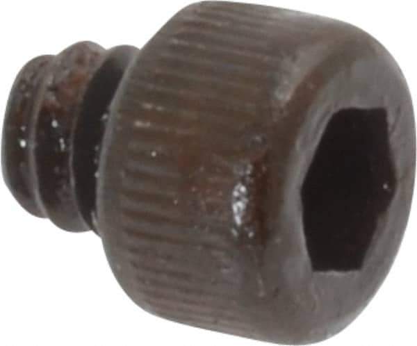 Value Collection - #6-32 UNC Hex Socket Drive, Socket Cap Screw - Alloy Steel, Black Oxide Finish, Fully Threaded, 1/8" Length Under Head - USA Tool & Supply