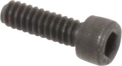 Value Collection - #6-32 UNC Hex Socket Drive, Socket Cap Screw - Alloy Steel, Black Oxide Finish, Fully Threaded, 7/16" Length Under Head - USA Tool & Supply
