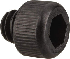 Value Collection - #8-32 UNC Hex Socket Drive, Socket Cap Screw - Alloy Steel, Black Oxide Finish, Fully Threaded, 1/8" Length Under Head - USA Tool & Supply
