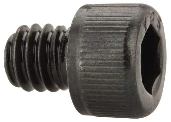 Value Collection - #8-32 UNC Hex Socket Drive, Socket Cap Screw - Alloy Steel, Black Oxide Finish, Fully Threaded, 3/16" Length Under Head - USA Tool & Supply