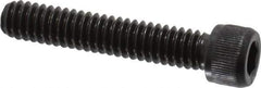 Value Collection - 1/4-20 UNC Hex Socket Drive, Socket Cap Screw - Alloy Steel, Black Oxide Finish, Fully Threaded, 1-3/8" Length Under Head - USA Tool & Supply