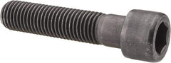 Value Collection - 7/8-9 UNC Hex Socket Drive, Socket Cap Screw - Alloy Steel, Black Oxide Finish, Partially Threaded, 4" Length Under Head - USA Tool & Supply