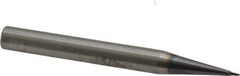 RobbJack - 1/32" Diam, 1/32" LOC, 2 Flute Solid Carbide Ball End Mill - AlTiN Finish, Single End, 2-1/2" OAL, 1/4" Shank Diam, Spiral Flute - USA Tool & Supply