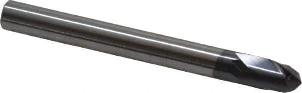 RobbJack - 5/16" Diam, 5/16" LOC, 2 Flute Solid Carbide Ball End Mill - AlTiN Finish, Single End, 3-1/8" OAL, 5/16" Shank Diam, Spiral Flute - USA Tool & Supply