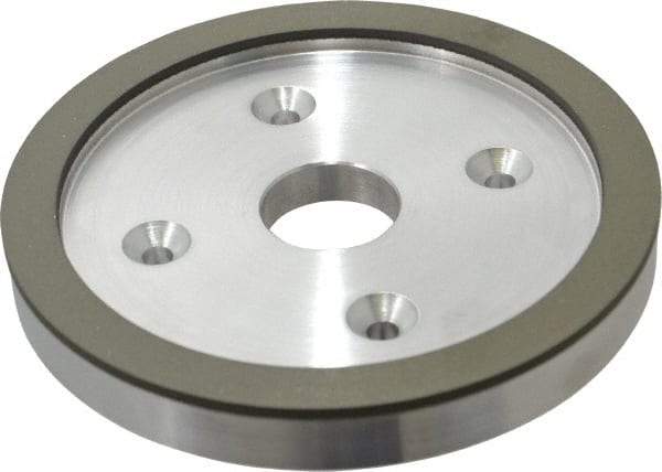 Made in USA - 6" Diam, 1-1/4" Hole Size, 3/4" Overall Thickness, 150 Grit, Type 6 Tool & Cutter Grinding Wheel - Very Fine Grade, Diamond - USA Tool & Supply