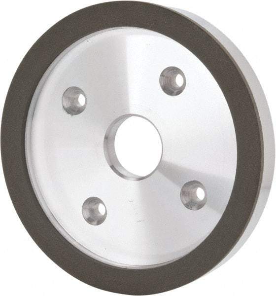 Made in USA - 6" Diam, 1-1/4" Hole Size, 3/4" Overall Thickness, 220 Grit, Type 6 Tool & Cutter Grinding Wheel - Very Fine Grade, Diamond - USA Tool & Supply