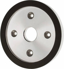 Made in USA - 6" Diam, 1-1/4" Hole Size, 3/4" Overall Thickness, 220 Grit, Type 6 Tool & Cutter Grinding Wheel - Very Fine Grade, Diamond - USA Tool & Supply