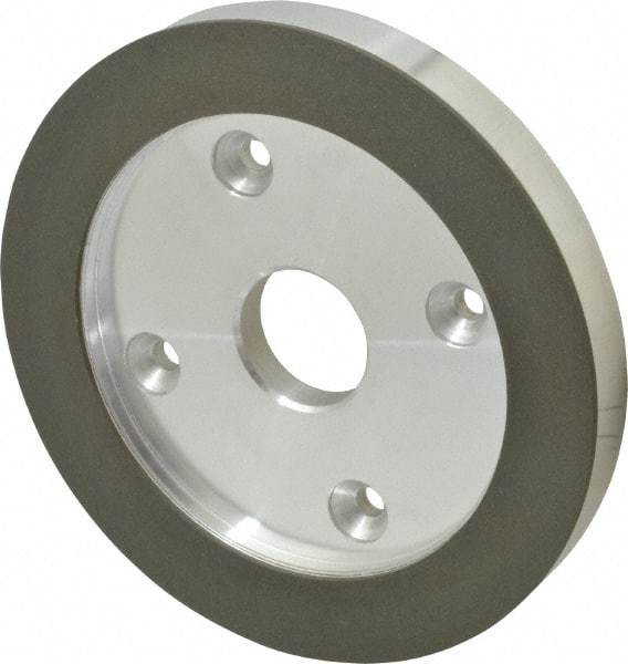 Made in USA - 6" Diam, 1-1/4" Hole Size, 3/4" Overall Thickness, 220 Grit, Type 6 Tool & Cutter Grinding Wheel - Very Fine Grade, Diamond - USA Tool & Supply