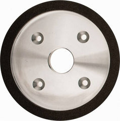 Made in USA - 6" Diam, 1-1/4" Hole Size, 3/4" Overall Thickness, 100 Grit, Type 6 Tool & Cutter Grinding Wheel - Fine Grade, Diamond - USA Tool & Supply