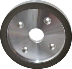 Made in USA - 6" Diam, 1-1/4" Hole Size, 3/4" Overall Thickness, 220 Grit, Type 6 Tool & Cutter Grinding Wheel - Very Fine Grade, Diamond - USA Tool & Supply