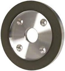 Made in USA - 6" Diam, 1-1/4" Hole Size, 3/4" Overall Thickness, 150 Grit, Type 6 Tool & Cutter Grinding Wheel - Very Fine Grade, Diamond - USA Tool & Supply