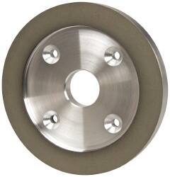 Made in USA - 6" Diam, 1-1/4" Hole Size, 3/4" Overall Thickness, 150 Grit, Type 6 Tool & Cutter Grinding Wheel - Very Fine Grade, Diamond - USA Tool & Supply