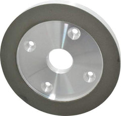 Made in USA - 6" Diam, 1-1/4" Hole Size, 3/4" Overall Thickness, 220 Grit, Type 6 Tool & Cutter Grinding Wheel - Very Fine Grade, Diamond - USA Tool & Supply