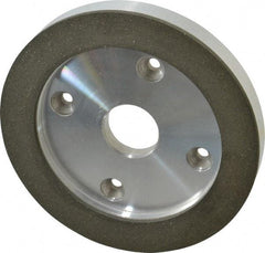 Made in USA - 6" Diam, 1-1/4" Hole Size, 3/4" Overall Thickness, 100 Grit, Type 6 Tool & Cutter Grinding Wheel - Fine Grade, Diamond - USA Tool & Supply