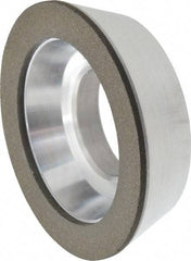 Made in USA - 3" Diam, 1-1/4" Hole Size, 7/8" Overall Thickness, 100 Grit, Type 11 Tool & Cutter Grinding Wheel - Fine Grade, Diamond - USA Tool & Supply