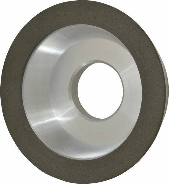 Made in USA - 4" Diam, 1-1/4" Hole Size, 1-1/4" Overall Thickness, 150 Grit, Type 11 Tool & Cutter Grinding Wheel - Very Fine Grade, Diamond - USA Tool & Supply