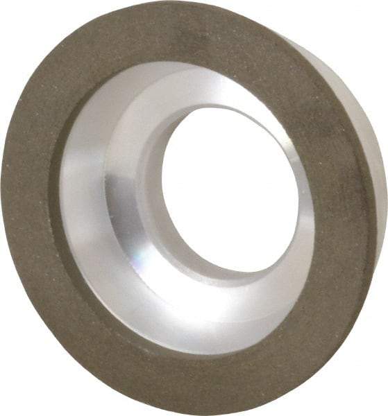 Made in USA - 3" Diam, 1-1/4" Hole Size, 7/8" Overall Thickness, 100 Grit, Type 11 Tool & Cutter Grinding Wheel - Fine Grade, Diamond - USA Tool & Supply