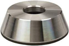 Made in USA - 4" Diam, 1-1/4" Hole Size, 1-1/4" Overall Thickness, 220 Grit, Type 11 Tool & Cutter Grinding Wheel - Very Fine Grade, Diamond - USA Tool & Supply