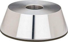 Made in USA - 5" Diam, 1-1/4" Hole Size, 1-3/4" Overall Thickness, 220 Grit, Type 11 Tool & Cutter Grinding Wheel - Very Fine Grade, Diamond - USA Tool & Supply