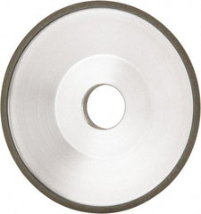 Made in USA - 6" Diam, 1-1/4" Hole Size, 1" Overall Thickness, 100 Grit, Type 12 Tool & Cutter Grinding Wheel - Fine Grade, Diamond - USA Tool & Supply