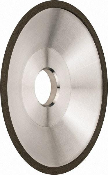 Made in USA - 6" Diam, 1-1/4" Hole Size, 1" Overall Thickness, 220 Grit, Type 12 Tool & Cutter Grinding Wheel - Very Fine Grade, Diamond - USA Tool & Supply