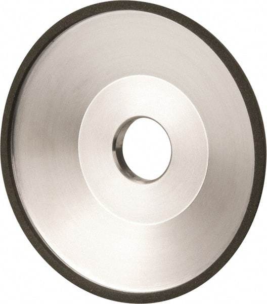 Made in USA - 6" Diam, 1-1/4" Hole Size, 1" Overall Thickness, 100 Grit, Type 12 Tool & Cutter Grinding Wheel - Fine Grade, Diamond - USA Tool & Supply