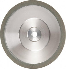 Made in USA - 6" Diam, 1-1/4" Hole Size, 1" Overall Thickness, 100 Grit, Type 12 Tool & Cutter Grinding Wheel - Fine Grade, Diamond - USA Tool & Supply