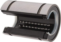 Thomson Industries - 20mm ID, Open Linear Bearing with Two Integral Wipers - 1.26" Overall Height, 32mm OD - USA Tool & Supply