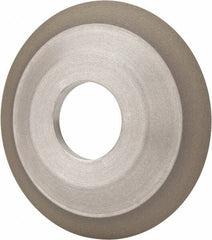 Made in USA - 4" Diam, 1-1/4" Hole Size, 1/2" Overall Thickness, 100 Grit, Type 12 Tool & Cutter Grinding Wheel - Fine Grade, Diamond - USA Tool & Supply