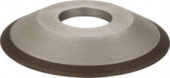 Made in USA - 4" Diam, 1-1/4" Hole Size, 1/2" Overall Thickness, 150 Grit, Type 12 Tool & Cutter Grinding Wheel - Very Fine Grade, Diamond - USA Tool & Supply