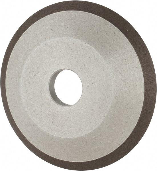 Made in USA - 6" Diam, 1-1/4" Hole Size, 3/4" Overall Thickness, 150 Grit, Type 12 Tool & Cutter Grinding Wheel - Very Fine Grade, Diamond - USA Tool & Supply