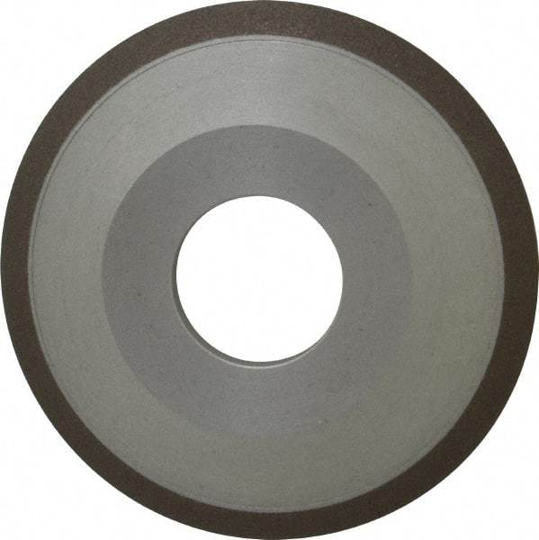 Made in USA - 4" Diam, 1-1/4" Hole Size, 1/2" Overall Thickness, 150 Grit, Type 12 Tool & Cutter Grinding Wheel - Very Fine Grade, Diamond - USA Tool & Supply