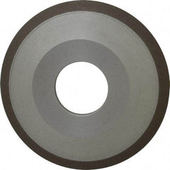 Made in USA - 4" Diam, 1-1/4" Hole Size, 1/2" Overall Thickness, 150 Grit, Type 12 Tool & Cutter Grinding Wheel - Very Fine Grade, Diamond - USA Tool & Supply