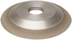 Made in USA - 6" Diam, 1-1/4" Hole Size, 3/4" Overall Thickness, 100 Grit, Type 12 Tool & Cutter Grinding Wheel - Fine Grade, Diamond - USA Tool & Supply