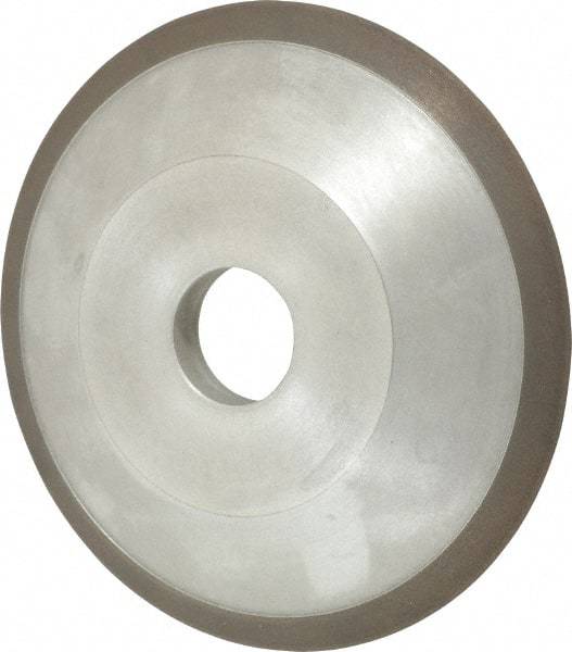 Made in USA - 6" Diam, 1-1/4" Hole Size, 3/4" Overall Thickness, 150 Grit, Type 12 Tool & Cutter Grinding Wheel - Very Fine Grade, Diamond - USA Tool & Supply