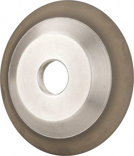 Made in USA - 6" Diam, 1-1/4" Hole Size, 3/4" Overall Thickness, 220 Grit, Type 12 Tool & Cutter Grinding Wheel - Very Fine Grade, Diamond - USA Tool & Supply