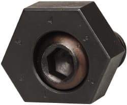 Mitee-Bite - 1 to 6mm Hex, 1/2-13 Stud Thread, Irregular Hex Clamp - 0.394" Hex Height, 4,000 Lb Holding Force, 1" Thread Length, 65 Ft/Lb Torque - USA Tool & Supply