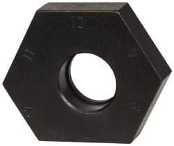 Mitee-Bite - 7 to 12mm Hex, 1/2-13 Stud Thread, Irregular Hex Clamp - 0.394" Hex Height, 4,000 Lb Holding Force, 1" Thread Length, 65 Ft/Lb Torque - USA Tool & Supply