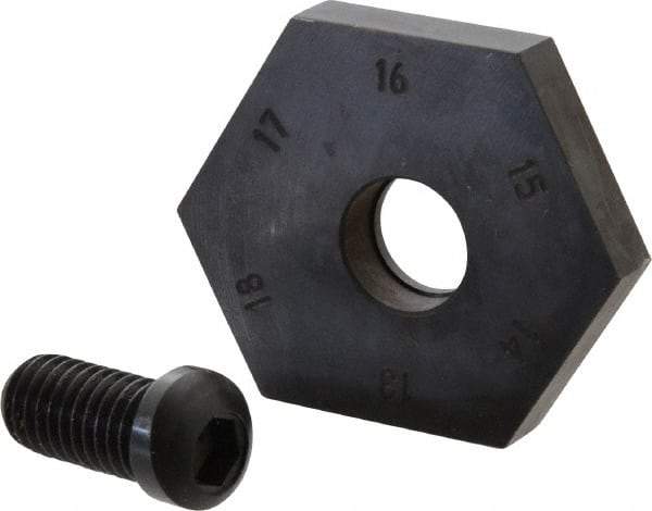 Mitee-Bite - 13 to 17mm Hex, 1/2-13 Stud Thread, Irregular Hex Clamp - 0.394" Hex Height, 4,000 Lb Holding Force, 1" Thread Length, 65 Ft/Lb Torque - USA Tool & Supply