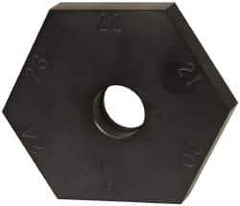 Mitee-Bite - 18 to 24mm Hex, 1/2-13 Stud Thread, Irregular Hex Clamp - 0.394" Hex Height, 4,000 Lb Holding Force, 1" Thread Length, 65 Ft/Lb Torque - USA Tool & Supply