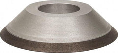 Made in USA - 3-1/2" Diam, 1-1/4" Hole Size, 3/4" Overall Thickness, 100 Grit, Type 15 Tool & Cutter Grinding Wheel - Fine Grade, Diamond - USA Tool & Supply