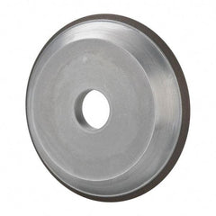 Made in USA - 6" Diam, 1-1/4" Hole Size, 3/4" Overall Thickness, 220 Grit, Type 15 Tool & Cutter Grinding Wheel - Very Fine Grade, Diamond - USA Tool & Supply