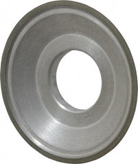 Made in USA - 3-1/2" Diam, 1-1/4" Hole Size, 3/4" Overall Thickness, 100 Grit, Type 15 Tool & Cutter Grinding Wheel - Fine Grade, Diamond - USA Tool & Supply