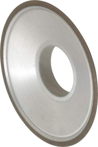 Made in USA - 3-1/2" Diam, 1-1/4" Hole Size, 3/4" Overall Thickness, 150 Grit, Type 15 Tool & Cutter Grinding Wheel - Very Fine Grade, Diamond - USA Tool & Supply